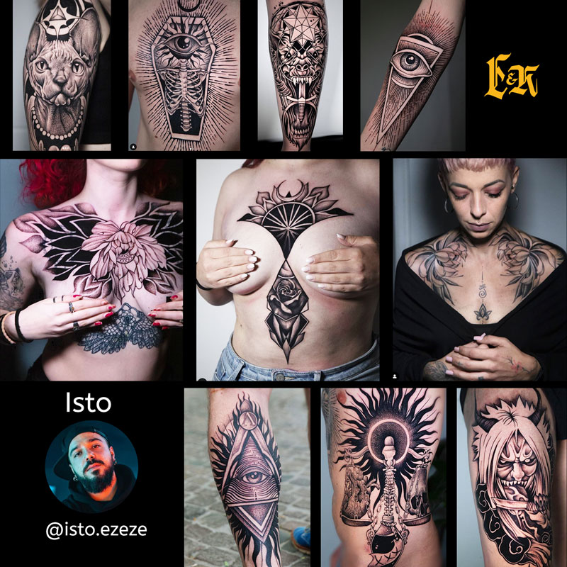 Isto - Black'n'Grey Tattoo, Mandala, Geometric Style - Erika und Kurt Tattoos